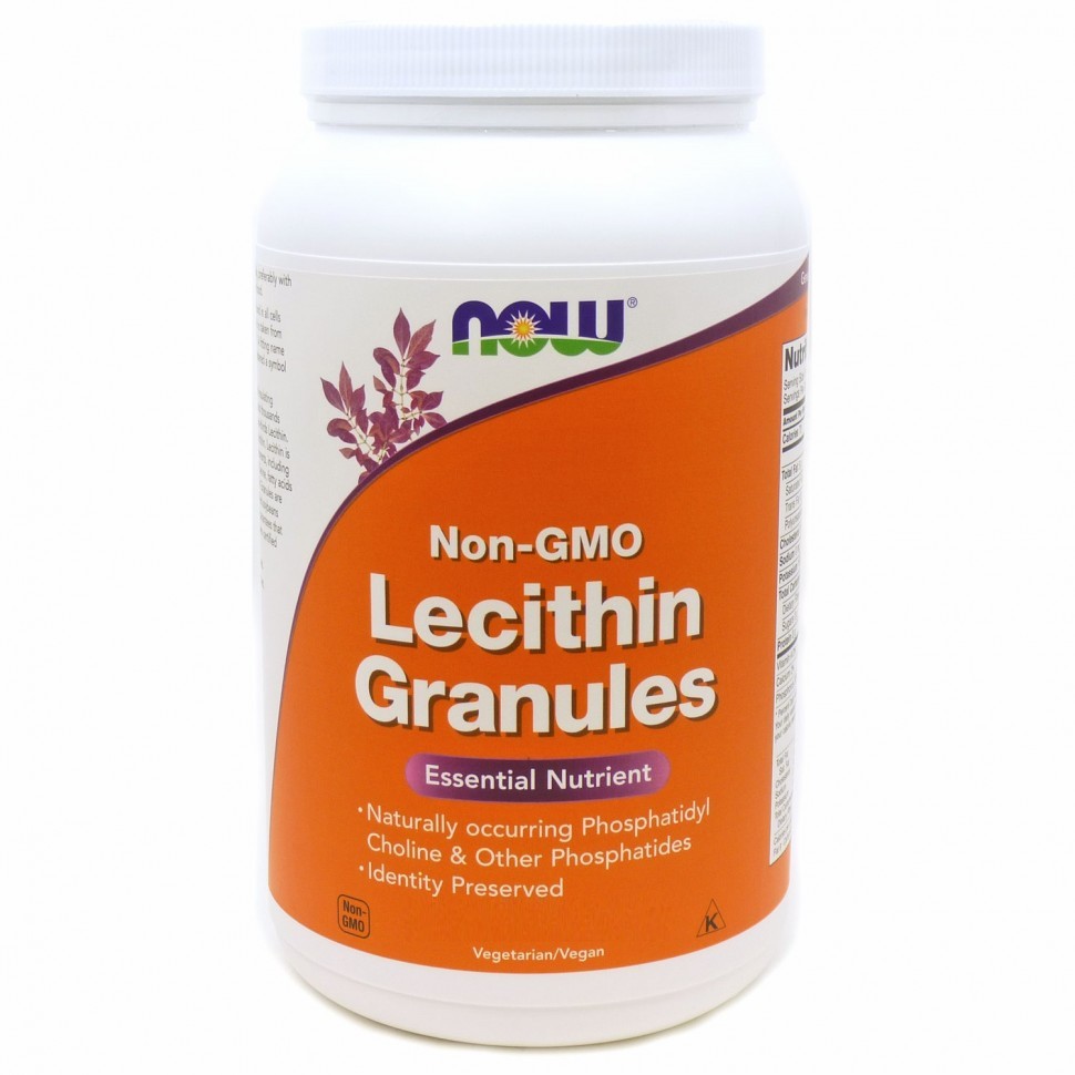NOW Lecithin Granules, 454 г — купить по низкой цене